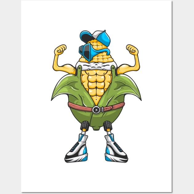 Tight muscles of corn - I'm so strong Wall Art by Reenmp